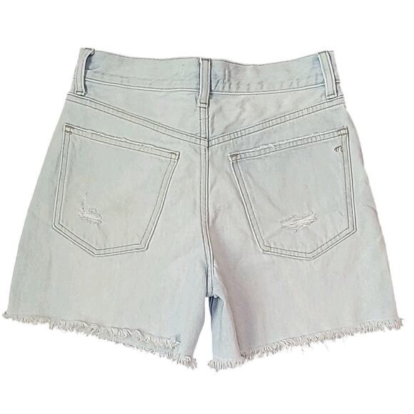 Madewell The 90s Mid-Length Jean Shorts Women’s 24 Raw Hem Denim - Picture 4 of 11